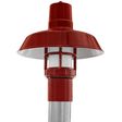 12" Original LED Industrial Guard Post Mount, 400-Barn Red, FST-Frosted Glass 12" Original LED Industrial Guard Post Mount, 400-Barn Red, FST-Frosted Glass