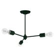 Downtown Minimalist 3-Light Chandelier, 300-Dark Green, 12" Stem, 25W Victorian Style Edison Bulbs Downtown Minimalist 3-Light Chandelier, 300-Dark Green, 12" Stem, 25W Victorian Style Edison Bulbs