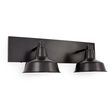 Austin Double Straight Arm Vanity Light, 100-Black Austin Double Straight Arm Vanity Light, 100-Black
