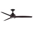 Kute™ 60 Modern Ceiling Fan, Dark Bronze with Dark Walnut Blades, LED Light Kit Kute™ 60 Modern Ceiling Fan, Dark Bronze with Dark Walnut Blades, LED Light Kit