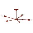 Ellis Adjustable Arm Chandelier, 400-Barn Red, Nostalgic Edison 1890 Era Bulbs Ellis Adjustable Arm Chandelier, 400-Barn Red, Nostalgic Edison 1890 Era Bulbs