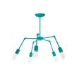 Parson Adjustable Arm Chandelier, 390-Teal, Nostalgic Edison 1890 Era Bulbs Parson Adjustable Arm Chandelier, 390-Teal, Nostalgic Edison 1890 Era Bulbs