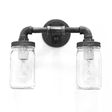 Westerfeld 2-Light Ball Jar Sconce, Edison Style 1890 Era 40W Bulbs Westerfeld 2-Light Ball Jar Sconce, Edison Style 1890 Era 40W Bulbs