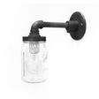 Rowland Ball Jar Sconce, Edison Style 1890 Era 40W Bulb Rowland Ball Jar Sconce, Edison Style 1890 Era 40W Bulb