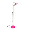 Conoco Floor Lamp, 490-Magenta, Brass Stem, CSBW-Black & White Cloth Cord, Nostalgic Edison 1890 Era 40W Bulb Conoco Floor Lamp, 490-Magenta, Brass Stem, CSBW-Black & White Cloth Cord, Nostalgic Edison 1890 Era 40W Bulb