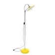 Fluted Shade Floor Lamp, 500-Yellow, Galvanized Stem, CSBW-Black & White Cloth Cord, Nostalgic Edison 1890 Era 40W Bulb Fluted Shade Floor Lamp, 500-Yellow, Galvanized Stem, CSBW-Black & White Cloth Cord, Nostalgic Edison 1890 Era 40W Bulb