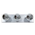 Vanity Strip Light, 3-Light, 975-Galvanized, Half-Chrome Bulbs Vanity Strip Light, 3-Light, 975-Galvanized, Half-Chrome Bulbs