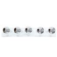 Vanity Strip Light, 5-Light, 200-White, Half-Chrome Bulbs Vanity Strip Light, 5-Light, 200-White, Half-Chrome Bulbs