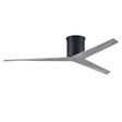 Astra Flush Mount Ceiling Fan, Matte Black with Barn Wood Blades Astra Flush Mount Ceiling Fan, Matte Black with Barn Wood Blades