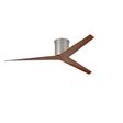 Astra Flush Mount Ceiling Fan, Brushed Nickel with Walnut Blades Astra Flush Mount Ceiling Fan, Brushed Nickel with Walnut Blades