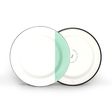 Enamelware Dipped Plates, 355-Jadite Enamelware Dipped Plates, 355-Jadite