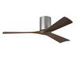 Zora 3 Blade Ceiling Fan, Brushed Nickel with Walnut Tone Blades, 52" Diameter Zora 3 Blade Ceiling Fan, Brushed Nickel with Walnut Tone Blades, 52" Diameter