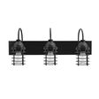 Static Ring LED Triple Vanity Light, Gooseneck Mounting, 100-Black, Nostalgic Edison-Style 1890 Era 40 Watt Light Bulb Static Ring LED Triple Vanity Light, Gooseneck Mounting, 100-Black, Nostalgic Edison-Style 1890 Era 40 Watt Light Bulb