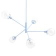 Bubble 5-Light Chandelier, 715-Delphite PTMP, Clear Globes Bubble 5-Light Chandelier, 715-Delphite PTMP, Clear Globes