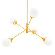 Bubble 5-Light Chandelier, 570-Sunflower, White Globes Bubble 5-Light Chandelier, 570-Sunflower, White Globes