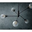 Bubble 5-Light Chandelier, 100-Black, Clear Globes Bubble 5-Light Chandelier, 100-Black, Clear Globes