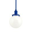 Bubble Stem Mount, 700-Royal Blue, White Globe Bubble Stem Mount, 700-Royal Blue, White Globe