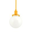 Bubble Stem Mount Pendant, 570-Sunflower, White Globe Bubble Stem Mount Pendant, 570-Sunflower, White Globe