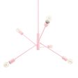 Downtown Minimalist 5-Light Chandelier, 480-Blush Pink, Edison-Style Victorian Bulbs Downtown Minimalist 5-Light Chandelier, 480-Blush Pink, Edison-Style Victorian Bulbs