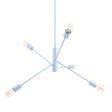 Downtown Minimalist 5-Light Chandelier, 715-Delphite PTMP, Edison-Style Victorian Bulbs Downtown Minimalist 5-Light Chandelier, 715-Delphite PTMP, Edison-Style Victorian Bulbs