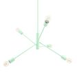 Downtown Minimalist 5-Light Chandelier, 370-Mint, Edison-Style Victorian Bulbs Downtown Minimalist 5-Light Chandelier, 370-Mint, Edison-Style Victorian Bulbs