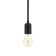 Downtown Minimalist Stem Mount Pendant, 100-Black, Edison-Style Victorian Bulb Downtown Minimalist Stem Mount Pendant, 100-Black, Edison-Style Victorian Bulb