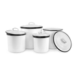 Canister Set, 250-White Canister Set, 250-White