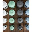 Canister Set, From Left: 250-White, 355-Jadite, 850-Graphite, 765-Delphite Canister Set, From Left: 250-White, 355-Jadite, 850-Graphite, 765-Delphite