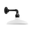 14" Marathon SoHo Sconce, 200-White, Mounting in 100-Black 14" Marathon SoHo Sconce, 200-White, Mounting in 100-Black