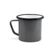 Enamelware Coffee Mug, 850-Graphite Enamelware Coffee Mug, 850-Graphite