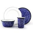 Set of 4 Enamel Breakfast Set, 760-Cobalt Blue with White Speckles Set of 4 Enamel Breakfast Set, 760-Cobalt Blue with White Speckles