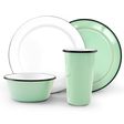 Set of 4 Enamel Dinnerware Set, 355-Jadite Set of 4 Enamel Dinnerware Set, 355-Jadite