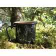 Enamelware Coffee Mug, 160-Black with White Speckles Enamelware Coffee Mug, 160-Black with White Speckles