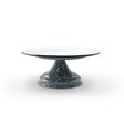 9 ½" Cake Stand, 860-Graphite with White Speckles, White Top 9 ½" Cake Stand, 860-Graphite with White Speckles, White Top