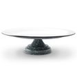 14" Cake Stand, 860-Graphite with White Speckle, White Top 14" Cake Stand, 860-Graphite with White Speckle, White Top