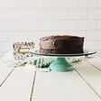 14" Cake Stand, 365-Jadite with Black Speckle, White Top | Photo Courtesy of April, www.thejoyfultribe.com 14" Cake Stand, 365-Jadite with Black Speckle, White Top | Photo Courtesy of April, www.thejoyfultribe.com