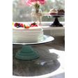 14" Cake Stand, 355-Jadite, White Top 14" Cake Stand, 355-Jadite, White Top