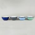 Enamelware Bowl Set, (from left) Cobalt, Graphite, Delphite, Jadite Enamelware Bowl Set, (from left) Cobalt, Graphite, Delphite, Jadite