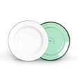Enamelware Breakfast Plate, 355-Jadite with White Top Enamelware Breakfast Plate, 355-Jadite with White Top