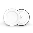 Enamelware Breakfast Plate, 250-White Enamelware Breakfast Plate, 250-White