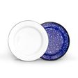 Enamelware Breakfast Plate, 760-Cobalt with White Speckles, White Top Enamelware Breakfast Plate, 760-Cobalt with White Speckles, White Top