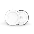 Enamelware Dessert Plate, 250-White Enamelware Dessert Plate, 250-White