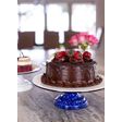 12" Cake Stand, 760-Cobalt with White Speckle, White Top 12" Cake Stand, 760-Cobalt with White Speckle, White Top