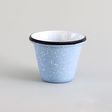 Enamelware Cup, 766-Delphite with White Speckles Enamelware Cup, 766-Delphite with White Speckles