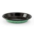Enamelware Pie Plate, 365-Jadite with Black Speckle, Black Interior Enamelware Pie Plate, 365-Jadite with Black Speckle, Black Interior