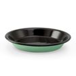 Enamelware Pie Plate, 355-Jadite, Black Interior Enamelware Pie Plate, 355-Jadite, Black Interior