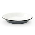 Enamelware Pie Plate, 850-Graphite, White Interior Enamelware Pie Plate, 850-Graphite, White Interior