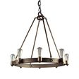 Maven Stem Chandelier, 600-Bronze, SBK-Standard Black Cord, Shown with Nostalgic Edison-Style 1890 Era 40 Watt Light Bulbs Maven Stem Chandelier, 600-Bronze, SBK-Standard Black Cord, Shown with Nostalgic Edison-Style 1890 Era 40 Watt Light Bulbs