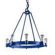 Maven Stem Chandelier, 700-Royal Blue, SBK-Standard Black Cord, Shown with Nostalgic Edison-Style 1890 Era 40 Watt Light Bulbs Maven Stem Chandelier, 700-Royal Blue, SBK-Standard Black Cord, Shown with Nostalgic Edison-Style 1890 Era 40 Watt Light Bulbs