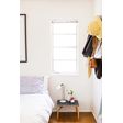Lovell Task Lamp (Lit up), 250-Porcelain White, Stem in 997-Natural Raw Brass, CSBW-Black & White Cloth Cord, Black Plug & Switch Lovell Task Lamp (Lit up), 250-Porcelain White, Stem in 997-Natural Raw Brass, CSBW-Black & White Cloth Cord, Black Plug & Switch
